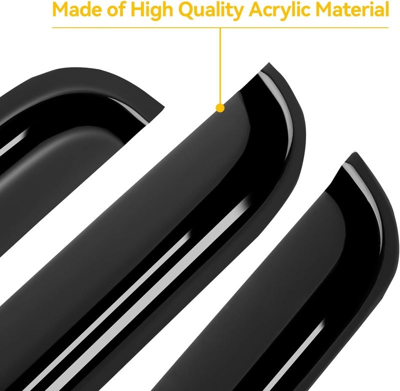 Cxdar Window Rain Guards for Ford Super Duty - Image 3