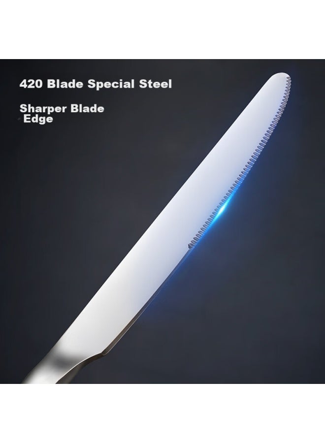 JD.com Jd Original Knife And Fork, Fruit Fork Steak Western Cutlery Set Stainless Steel [durable Anti-oxidation] Two-piece Set - Image 2
