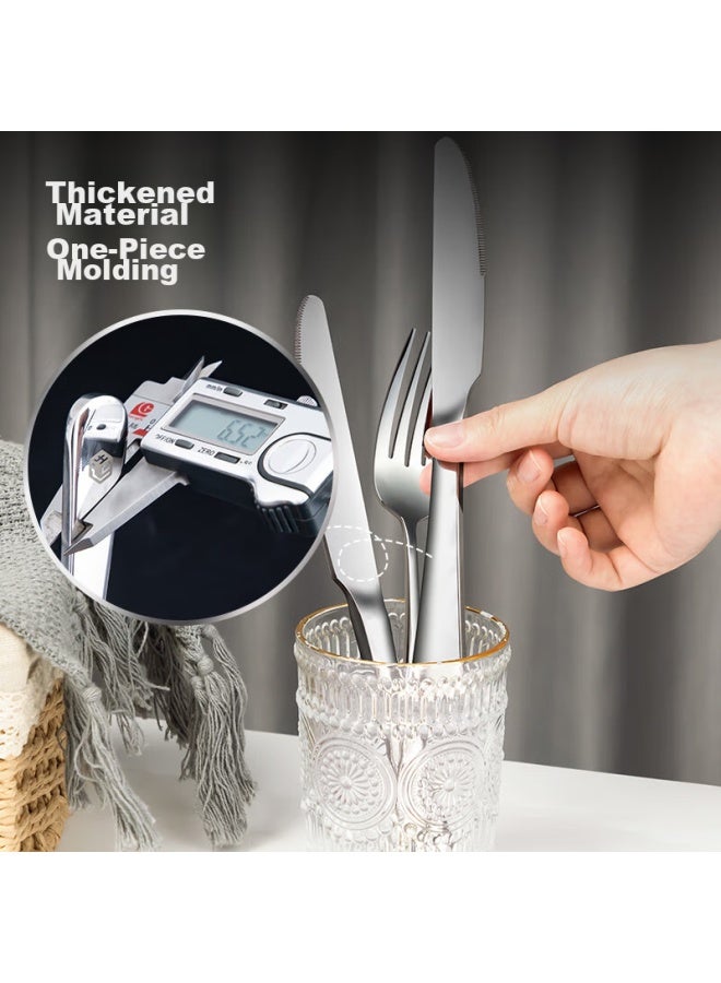 JD.com Jd Original Knife And Fork, Fruit Fork Steak Western Cutlery Set Stainless Steel [durable Anti-oxidation] Two-piece Set - Image 3