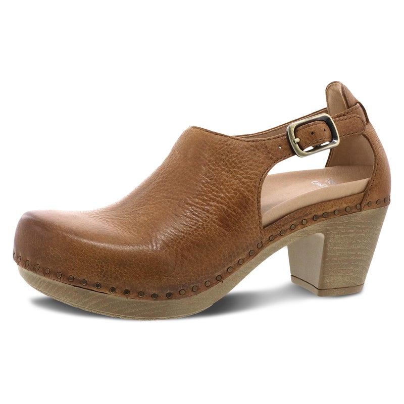 Dansko Sassy Stylish Upfront Closed Toe for Women - Energy-Return Footbed with Added Arch Support - Lightweight PU Outsole for Long-Lasting Wear - Great for All-Seasons Style Tan Milled 9.5-10 M US - Image 1