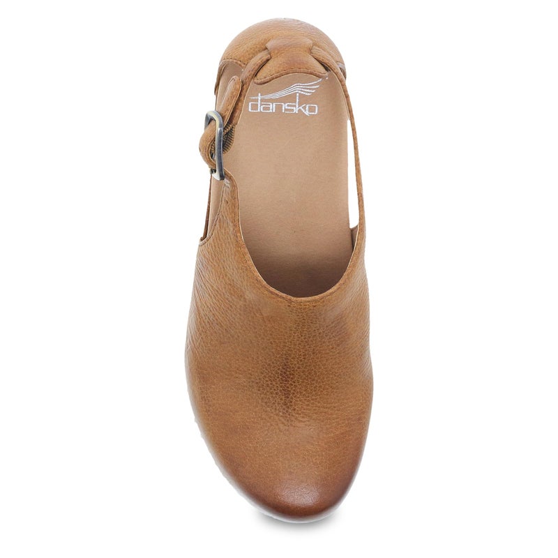 Dansko Sassy Stylish Upfront Closed Toe for Women - Energy-Return Footbed with Added Arch Support - Lightweight PU Outsole for Long-Lasting Wear - Great for All-Seasons Style Tan Milled 9.5-10 M US - Image 2