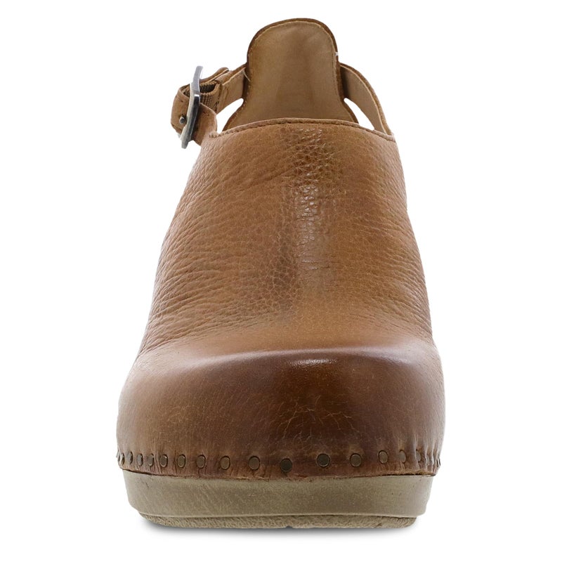 Dansko Sassy Stylish Upfront Closed Toe for Women - Energy-Return Footbed with Added Arch Support - Lightweight PU Outsole for Long-Lasting Wear - Great for All-Seasons Style Tan Milled 9.5-10 M US - Image 4