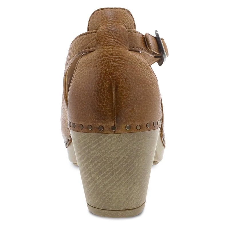 Dansko Sassy Stylish Upfront Closed Toe for Women - Energy-Return Footbed with Added Arch Support - Lightweight PU Outsole for Long-Lasting Wear - Great for All-Seasons Style Tan Milled 9.5-10 M US - Image 5