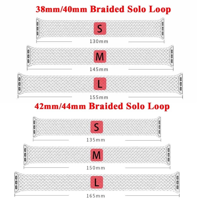 Suitable For Apple Braided Single Circle Strap Apple Watch87Se654 Integrated Nylon Official Same Head - Image 3