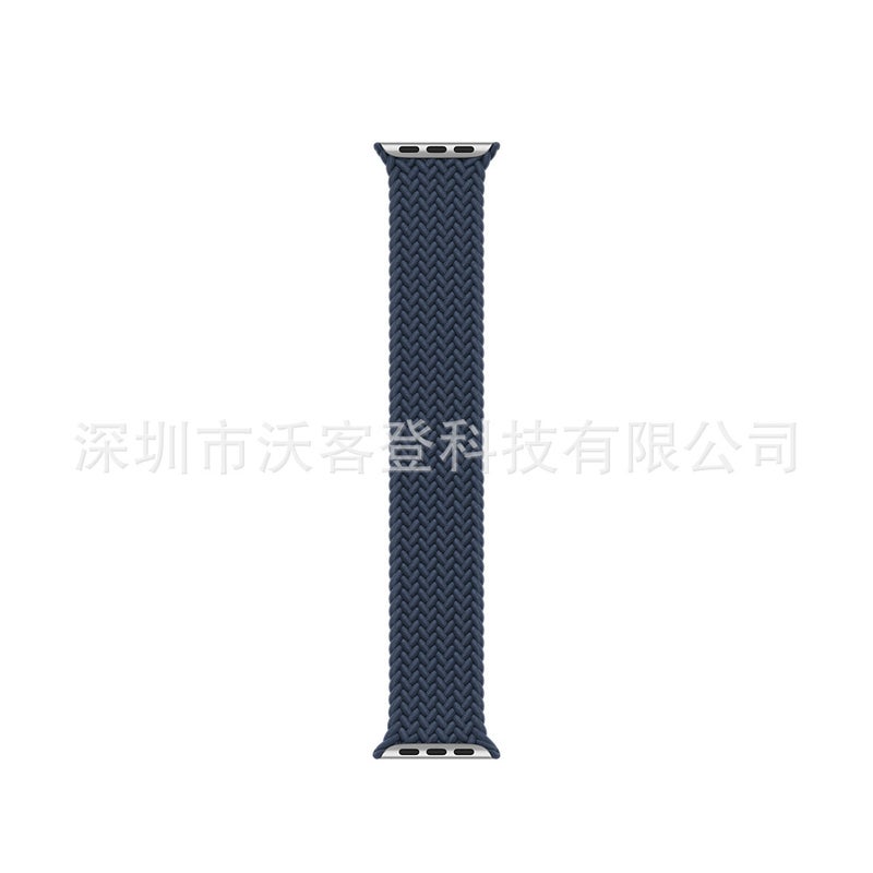 Suitable For Apple Braided Single Circle Strap Apple Watch87Se654 Integrated Nylon Official Same Head - Image 1