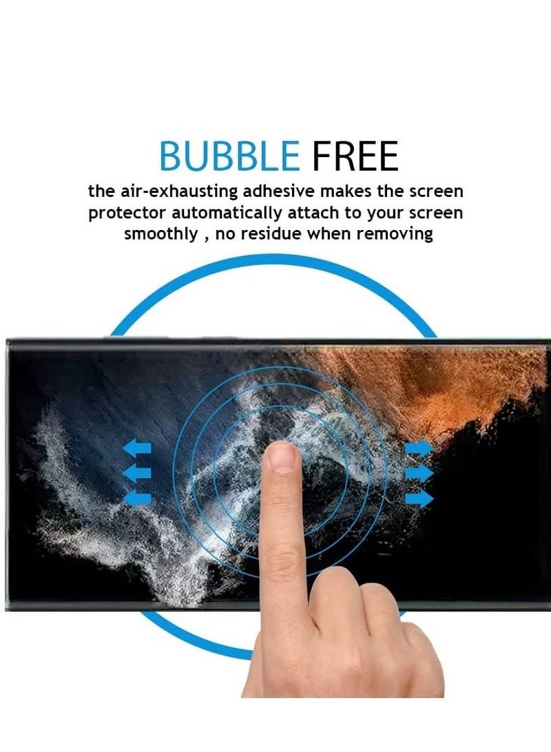 BORTONY Pack of (1+1) Screen Protector and Camera Lens Protector for Samsung Galaxy S22 Ultra 5G (6.8") 3D Full Coverage,Shell Friendly, 9H Hardness, Easy To Install Screen Protector - Image 4