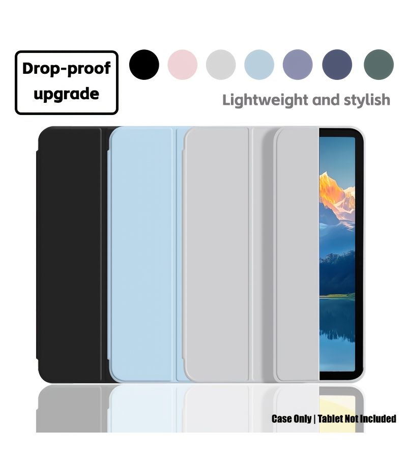 حافظة لجهاز iPad Mini 6 7 2024 رفيعة جداً مع حامل، وردي ناعم، من مادة TPU - Image 1