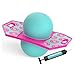 Flybar Pogo Trick Ball for Kids Trick Bounce Board for Boys and Girls Ages 6 Up to 160 lbs Includes Pump Easy to Carry Handle Durable Plastic Deck Indoor Outdoor Toy Pogo Jumper Donut - Image 3