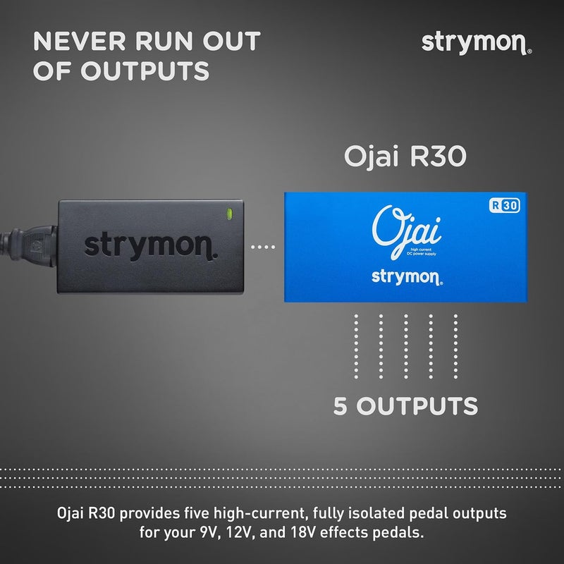 Strymon مزود الطاقة Strymon Ojai R30 عالي التيار DC - Image 3