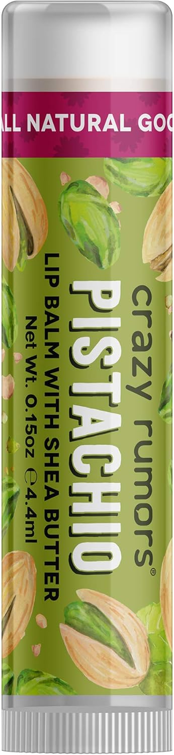 Crazy Rumors Pistachio Soothing Lip Balm Stick for Dry Lips 100 Natural and Vegan 4 g