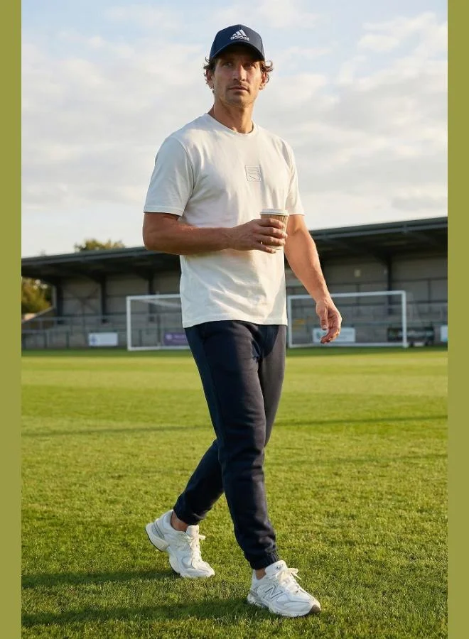 بوراتي بنطلون رياضي رجالي قطن بخصر عادي وأرجل مرنة وجيوب