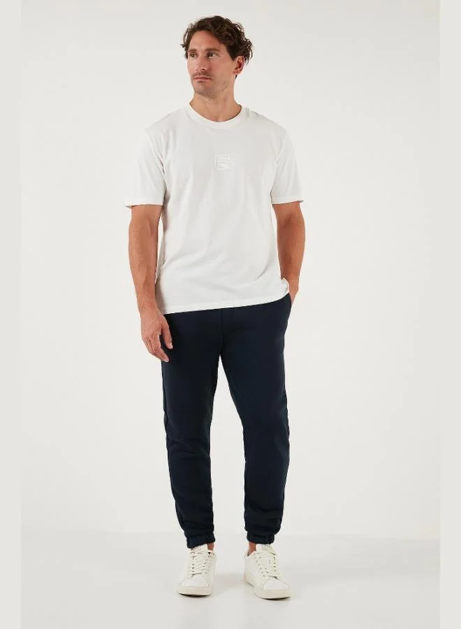 بوراتي بنطلون رياضي رجالي قطن بخصر عادي وأرجل مرنة وجيوب