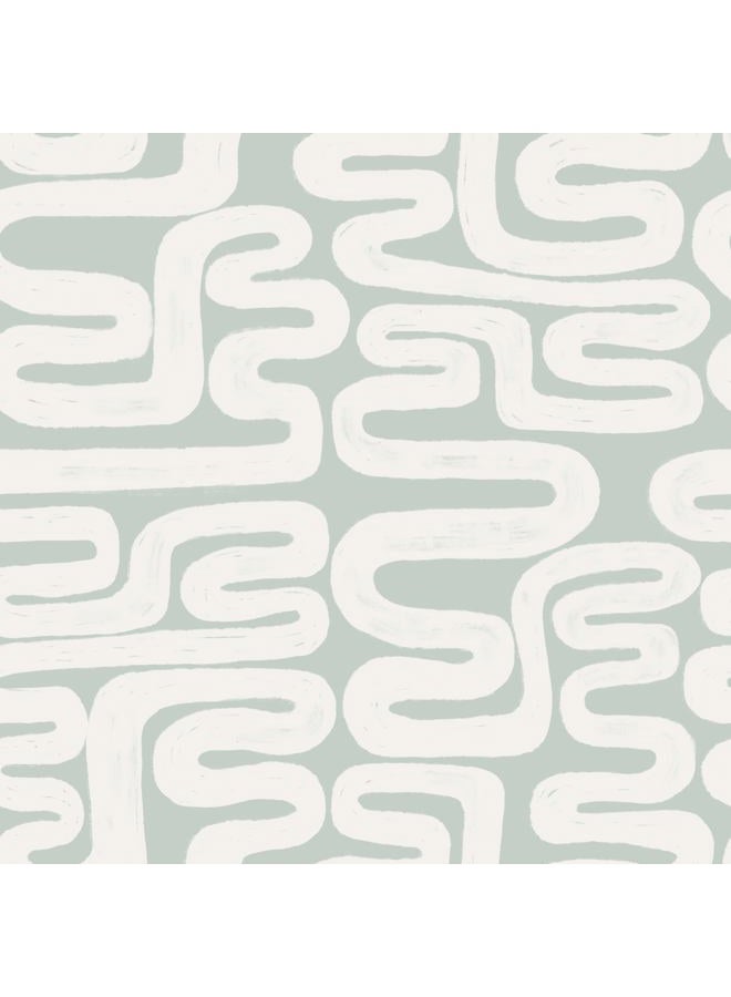 Micpolo Peel and Stick Wallpaper Modern Beige and Grey Waterproof Self-Adhesive for Bathroom Bedroom Living Room 17.3" x 78.7" - Image 1