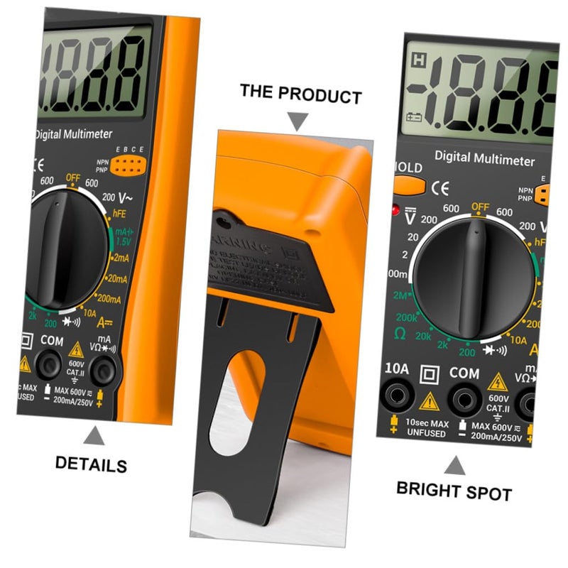 Professional Digital Multimeter AC DC Voltage Resistance Tester Portable Electrician Tool - Image 4