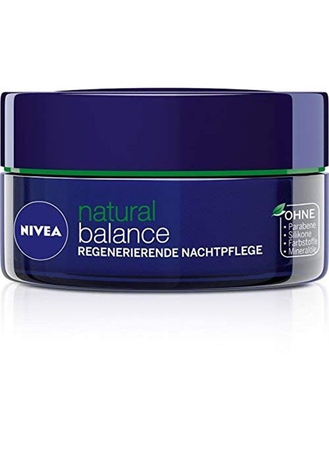 Nivea كريم نيفيا الطبيعي المتوازن للتجديد الليلي للوجه لجميع أنواع البشرة 1.7 أونصة سائلة (50 مل) - مستورد من ألمانيا - Image 4