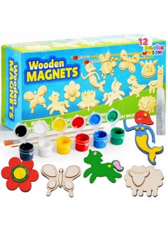 JOYIN Wooden Magnets Spring Arts & Crafts For Boys And Girls Ages 4+ Childrens Painting Craft Activities Kit Craft Toys Gifts For 4 5 6 7 8 9 10 11 & 12 Year Old Kids  - Image 2