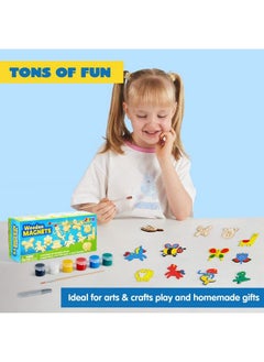 JOYIN Wooden Magnets Spring Arts & Crafts For Boys And Girls Ages 4+ Childrens Painting Craft Activities Kit Craft Toys Gifts For 4 5 6 7 8 9 10 11 & 12 Year Old Kids  - Image 4
