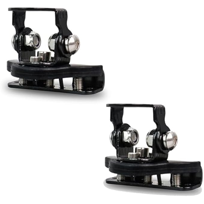 Gerui 2 Pcs Led Light Bar Mounting BracketsBlackAdjustable Pillar Hood Light Mount Bracket Clamp Holder NickelPlated Iron For Jeep Off Road Vehicle Trucks Suv Installing No Drilling - Image 1