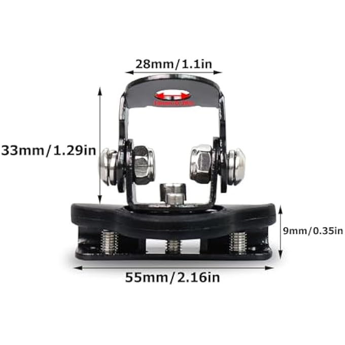 Gerui 2 Pcs Led Light Bar Mounting BracketsBlackAdjustable Pillar Hood Light Mount Bracket Clamp Holder NickelPlated Iron For Jeep Off Road Vehicle Trucks Suv Installing No Drilling - Image 2