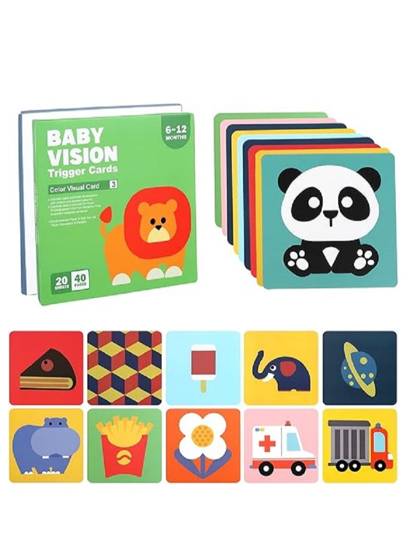 بطاقات فلاش حسية تعليمية لحديثي الولادة – 36 بطاقة عالية التباين بالأبيض والأسود – لتنمية الإدراك البصري والعقلي للأطفال من عمر 0 إلى 36 شهرًا - Image 1
