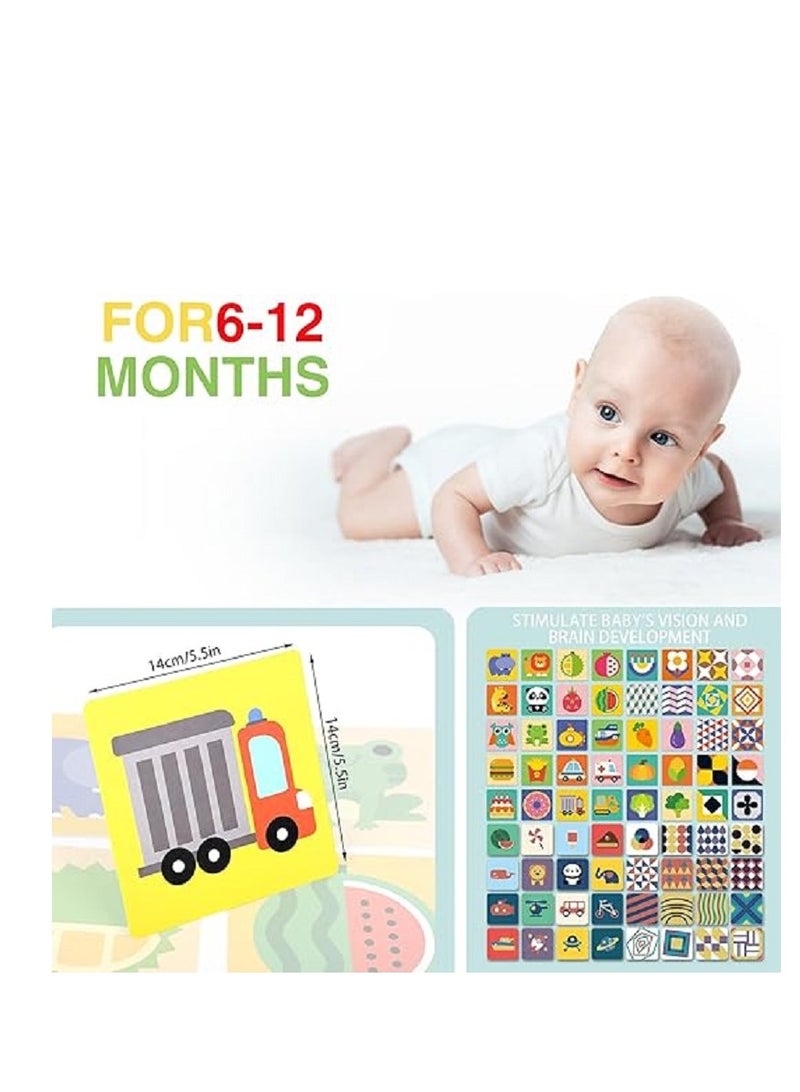 بطاقات فلاش حسية تعليمية لحديثي الولادة – 36 بطاقة عالية التباين بالأبيض والأسود – لتنمية الإدراك البصري والعقلي للأطفال من عمر 0 إلى 36 شهرًا - Image 3