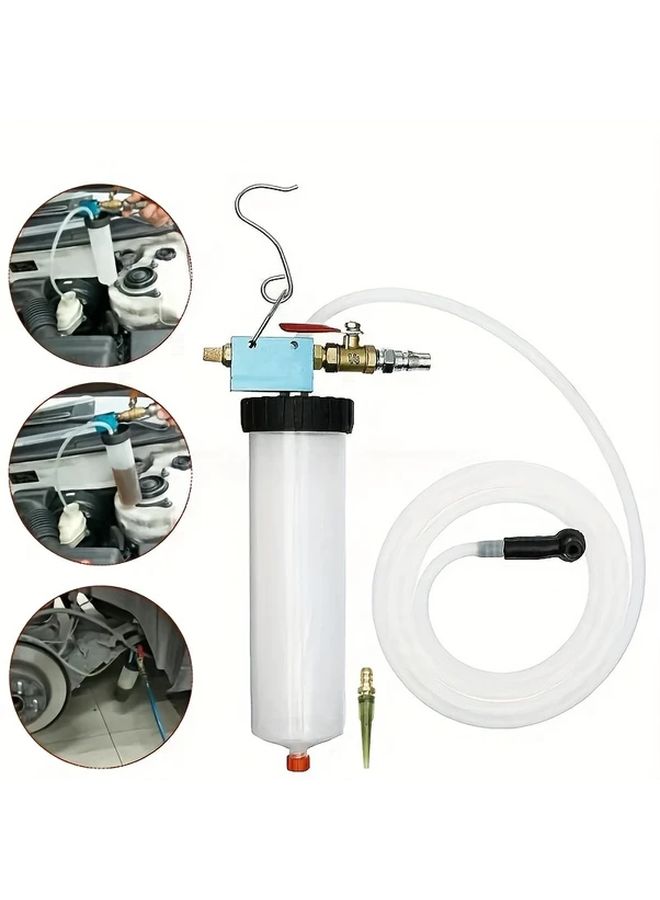 Brake Fluid Bleeder Kit 300cc With Check Valve 1pc Pneumatic Pressure Tool - Image 1