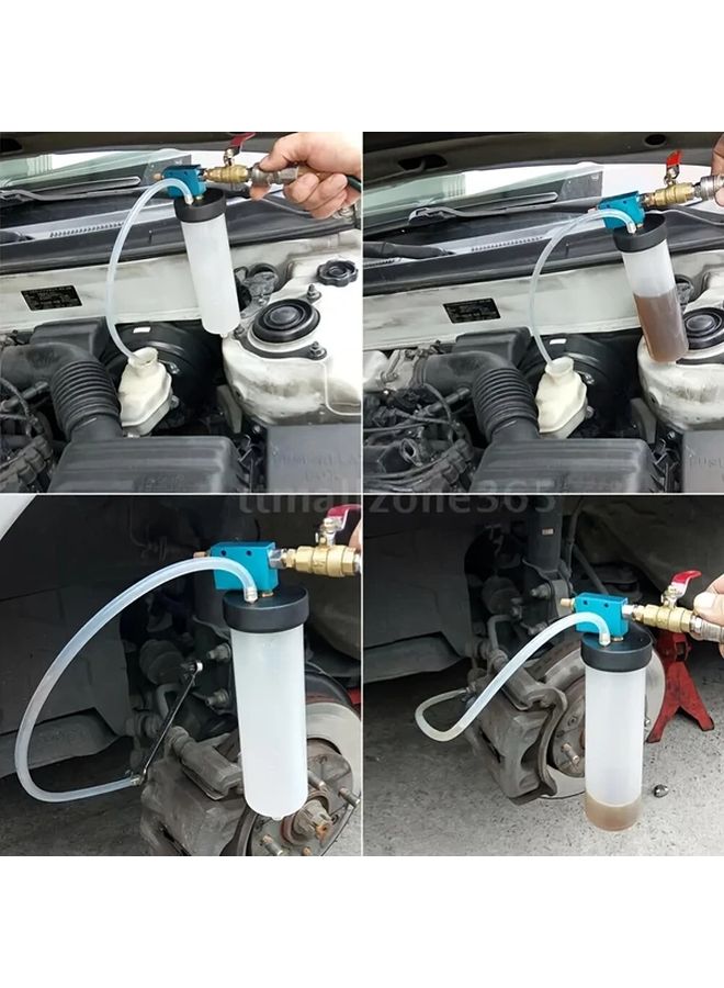 Brake Fluid Bleeder Kit 300cc With Check Valve 1pc Pneumatic Pressure Tool - Image 5