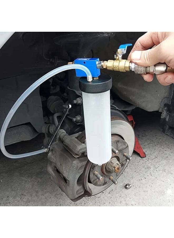 Brake Fluid Bleeder Kit 300cc With Check Valve 1pc Pneumatic Pressure Tool - Image 3