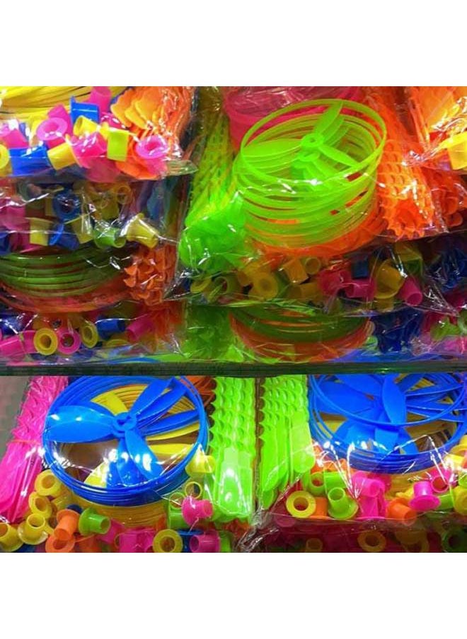 Flying Fairy Hand Push Flying Saucer Childhood Nostalgic Toys Children's Plastic Bamboo Dragonfly Stall Park Wholesale-Specifications:Medium (40 Multiples)  - Image 2