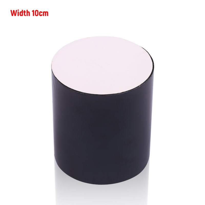 Waterproof Tape 10cm Black Flexible Watertight Sealing - Strong Adhesive Leakproof Patch for Pipe Bucket Basin Fish Tank Repair - Image 1