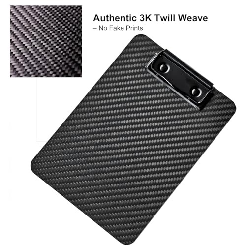 Fzkaly Carbon Fiber Clipboard 5x7 Inch – Mini Portable Writing Board for Pocket Use, Real 3K Carbon Fiber, Rigid & Ultra-Light, for Doctors, Outdoor Notes, Sketching, Field Work - Image 2