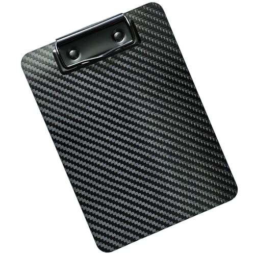 Fzkaly Carbon Fiber Clipboard 5x7 Inch – Mini Portable Writing Board for Pocket Use, Real 3K Carbon Fiber, Rigid & Ultra-Light, for Doctors, Outdoor Notes, Sketching, Field Work - Image 1