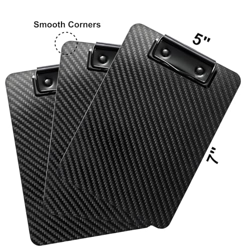 Fzkaly Carbon Fiber Clipboard 5x7 Inch – Mini Portable Writing Board for Pocket Use, Real 3K Carbon Fiber, Rigid & Ultra-Light, for Doctors, Outdoor Notes, Sketching, Field Work - Image 3