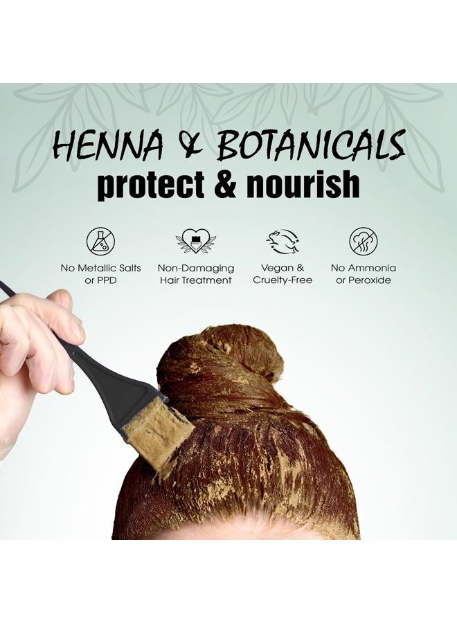 Light Mountain Light Mountain Henna Hair Color & Conditioner, Color the Gray - Medium Brown Hair Dye for Men/Women, 2-Step Chemical-Free, Semi-Permanent Hair Color for White, Gray, and Blonde Hair, 7 Oz (Pack of 2)  - Image 3