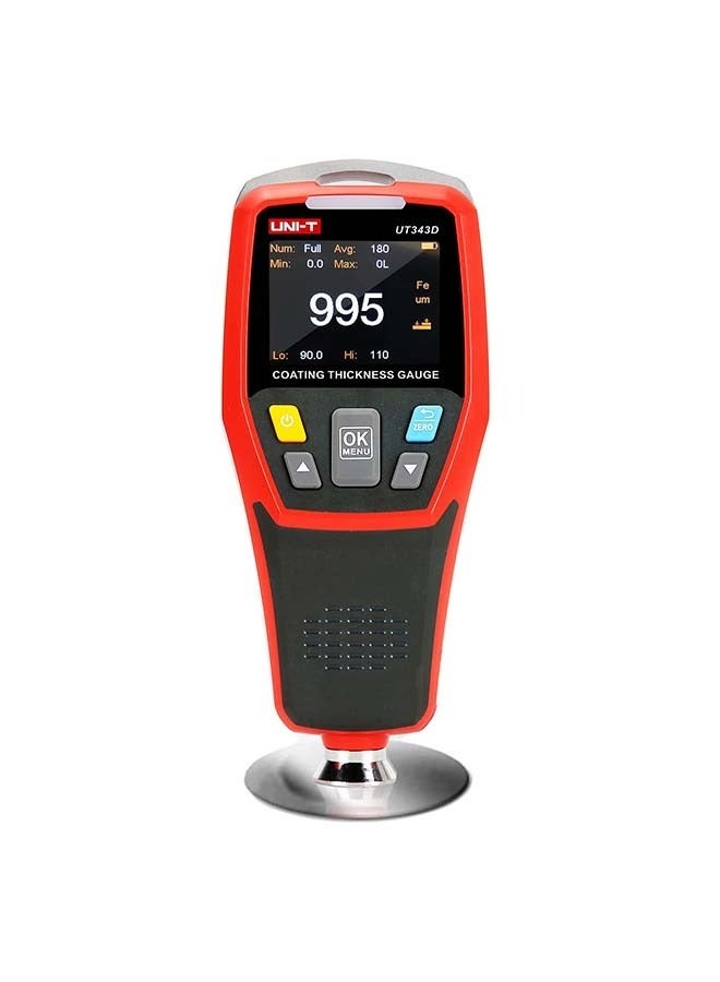 يوني تي UT343D مقياس سمك الطلاء الرقمي نطاق اختبار 0 إلى 1250um مع وظيفة بيانات USB  - Image 5