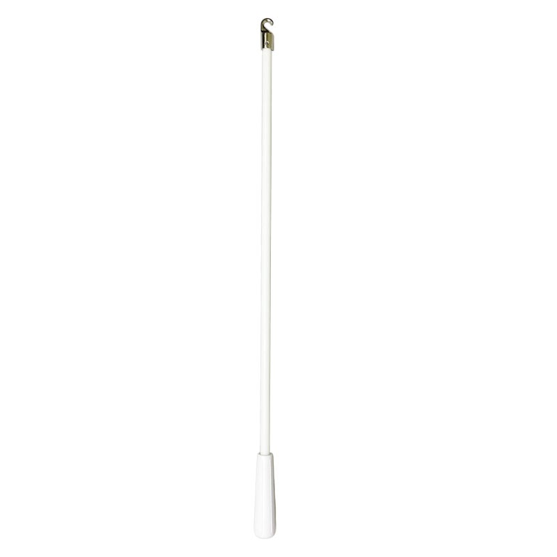 FTTIKI 17 Inches Long White Fiberglass Blind Tilt Wand with Kirsite Hook
