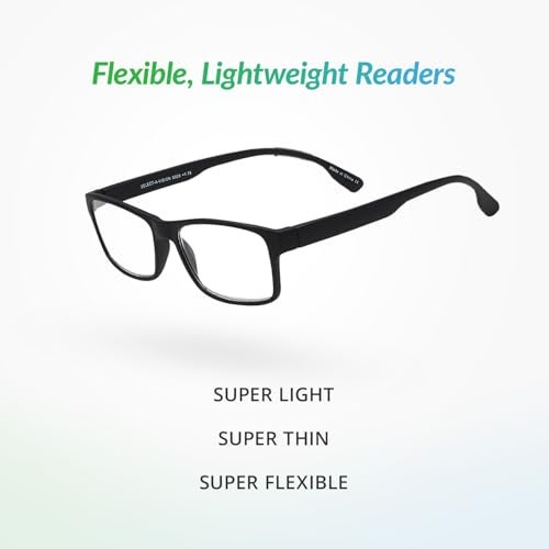 SAV Mens Flex 2 5029 Reading Glasses Flexible Durable Lightweight Contemporary Readers For Men - Image 3