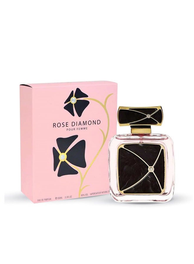 Giovanni Bacci Rose Diamond Perfume for Women Eau De Parfum 100ml - Image 2
