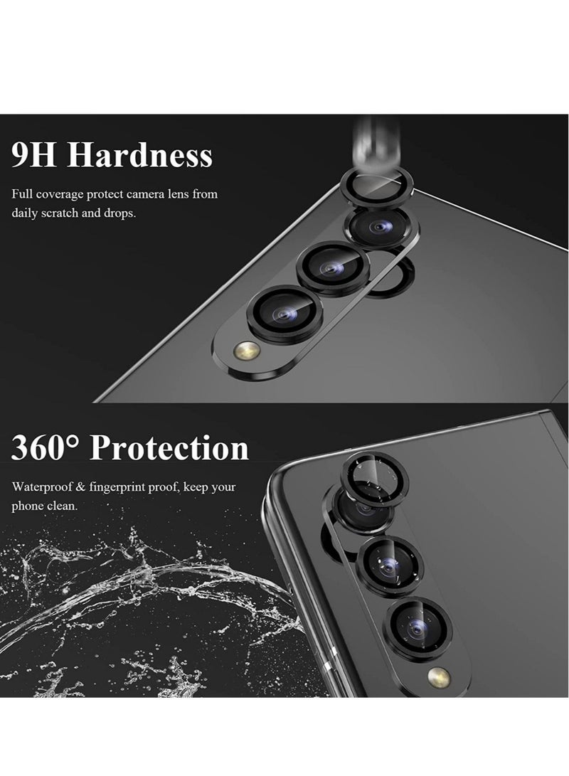HuHa for Samsung Galaxy Z Fold 4 Camera Lens Screen Protector [Installation Frame] Individual Ultra HD Tempered Glass Camera Cover for Galaxy Z Fold 4 5G, 1 Set  - Image 3