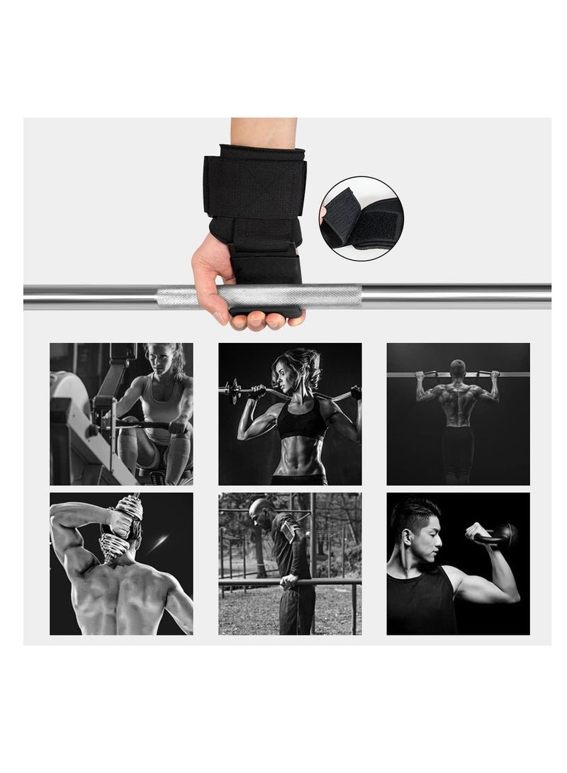 Cool Baby Style Weightlifting Hooks with Wrist Straps, Heavy-Duty Steel Deadlift Hooks, Thick Padded Non-Slip Grip, Neoprene Wrist Support – Perfect for Pull-Ups, Deadlifts & Strength Training (1 Pair) - Image 3