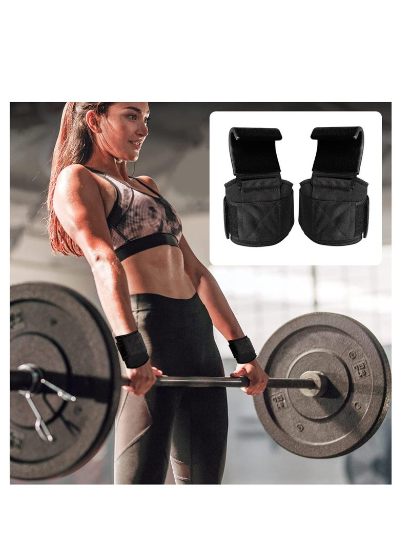 Cool Baby Style Weightlifting Hooks with Wrist Straps, Heavy-Duty Steel Deadlift Hooks, Thick Padded Non-Slip Grip, Neoprene Wrist Support – Perfect for Pull-Ups, Deadlifts & Strength Training (1 Pair) - Image 5