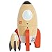Le Toy Van Wooden Space Rocket Duo Toy Plastic Free with Hidden Mini Rocket Suitable for 24 Months Girls and Boys - Image 2