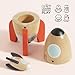 Le Toy Van Wooden Space Rocket Duo Toy Plastic Free with Hidden Mini Rocket Suitable for 24 Months Girls and Boys - Image 4