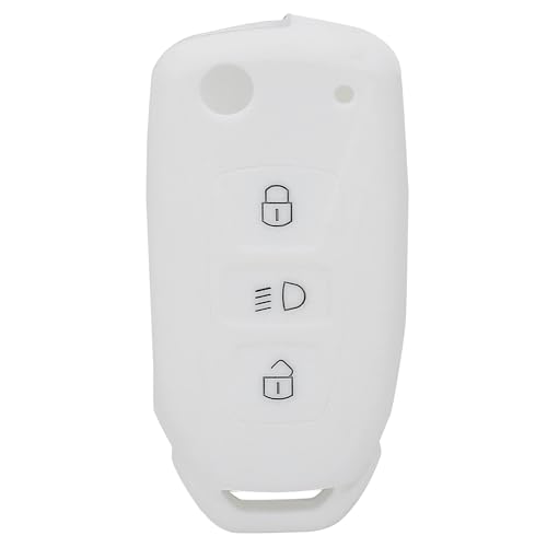 JVCV® Car Key Cover Compatible with Tata Curvv Tiago Tigor Punch Hexa Nexon Zest Bolt Safari Storme Flip Key - Rally Stripe (White Black) - Image 4