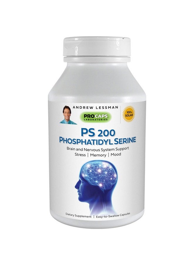 Andrew Lessman Ps 200 Phosphatidyl Serine 60 Capsules Supports Mental Clarity Positive Mood Memory Cognitive Function. Essential For Neurotransmitter Production And Release. No Additives  - Image 2