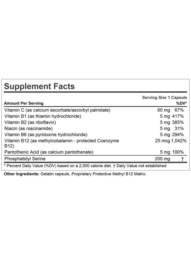 Andrew Lessman Ps 200 Phosphatidyl Serine 60 Capsules Supports Mental Clarity Positive Mood Memory Cognitive Function. Essential For Neurotransmitter Production And Release. No Additives  - Image 3
