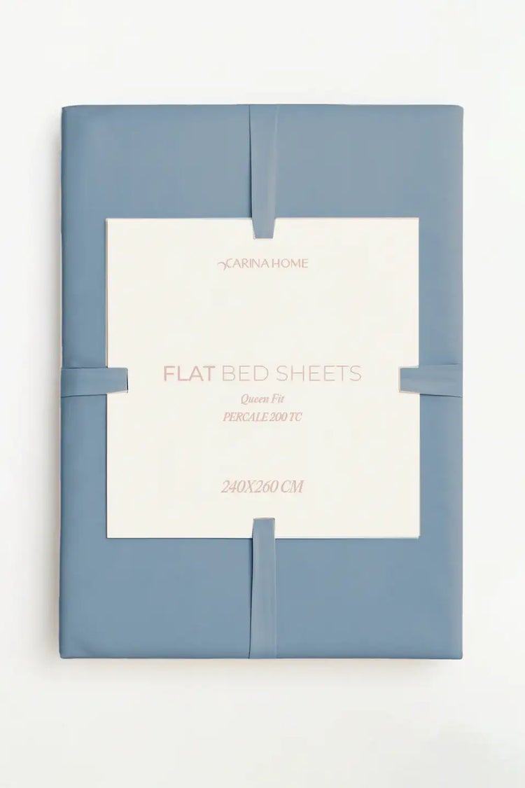Carina Percale Flat Queen Bedsheet (TC200) - Image 2