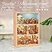 Tonecheer DIY Miniature House Kit Book Nook Dollhouse Story Frame Kit Wooden 3D Puzzle Wall Mountable Decor Diorama Model with Dust Cover and LED for Ideal Gift Blossom Time - Image 4