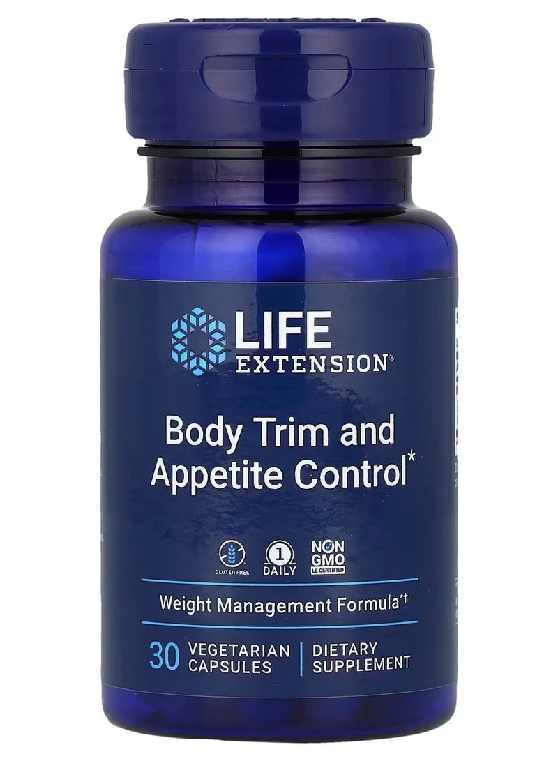 Life Extension, Body Trim and Appetite Control, 30 Vegetarian Capsules - Image 1