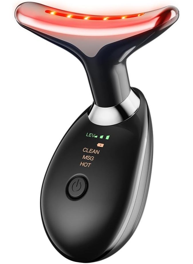 JAJEEK Neck Face Massager Face Sculpting Tool – 3 Colour Modes & Vibration for Facial Massaging, Reduces Double Chin, Lifts & Firms Skin for a Contoured Look - Image 1